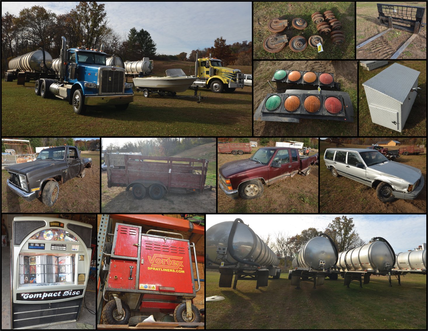 Image for SEMI TRACTORS, TANKER TRAILERS, VORTEX SPRAYLINER MACHINE, AND MORE - Arkansaw, WI