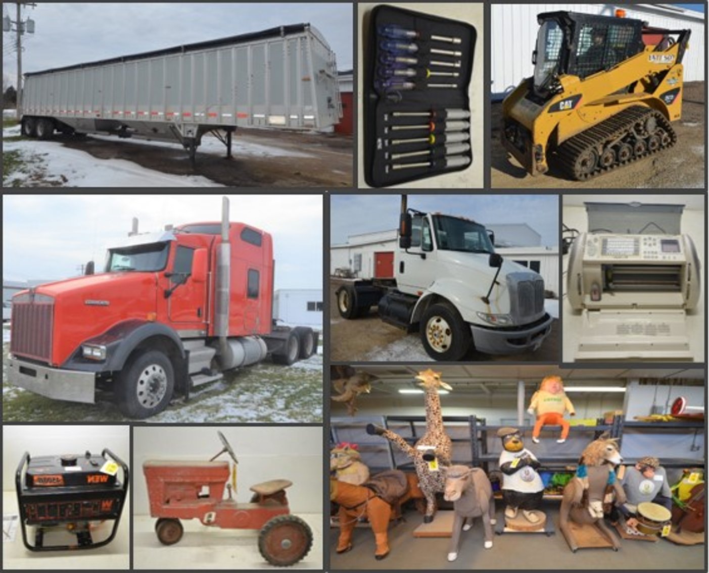 Image for CAT TRACK LOADER, SEMI TRACTORS AND TRAILERS, SILVER COINS, GENERATORS, FIREARMS AND MORE - Mondovi, WI