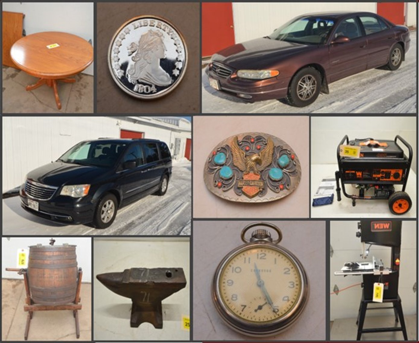 Image for BUICK REGAL, CHRYSLER TOWN&COUNTRY, WEN GENERATORS, POCKET WATCHES, COINS, AND MORE - Mondovi, WI