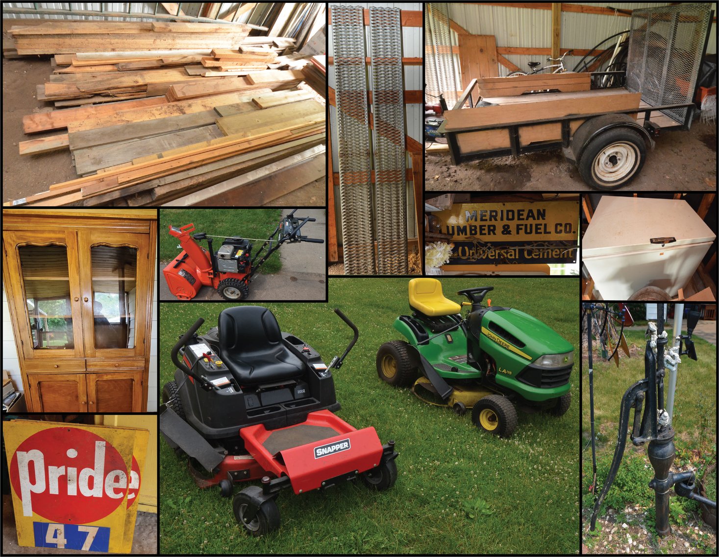 Image for LAWN MOWERS, TRAILER, LAWN&GARDEN, TOOLS, FISHING, COLLECTIBLES, AND HOUSEHOLD - Mondovi, WI (Meridean)