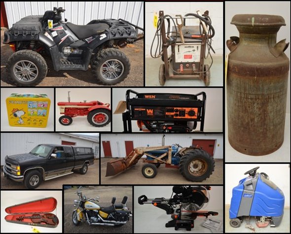 CHEVY TRUCK, POLARIS ATV, FLOOR SCRUBBER, WOOD WORKING TOOLS, AND MORE - Mondovi, WI