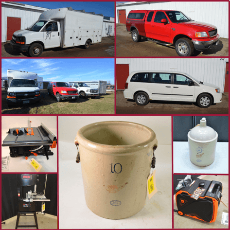 TRUCKS, STOCK TRAILER, TOOLS AND HOUSEHOLD COLLECTIBLES - Mondovi, WI