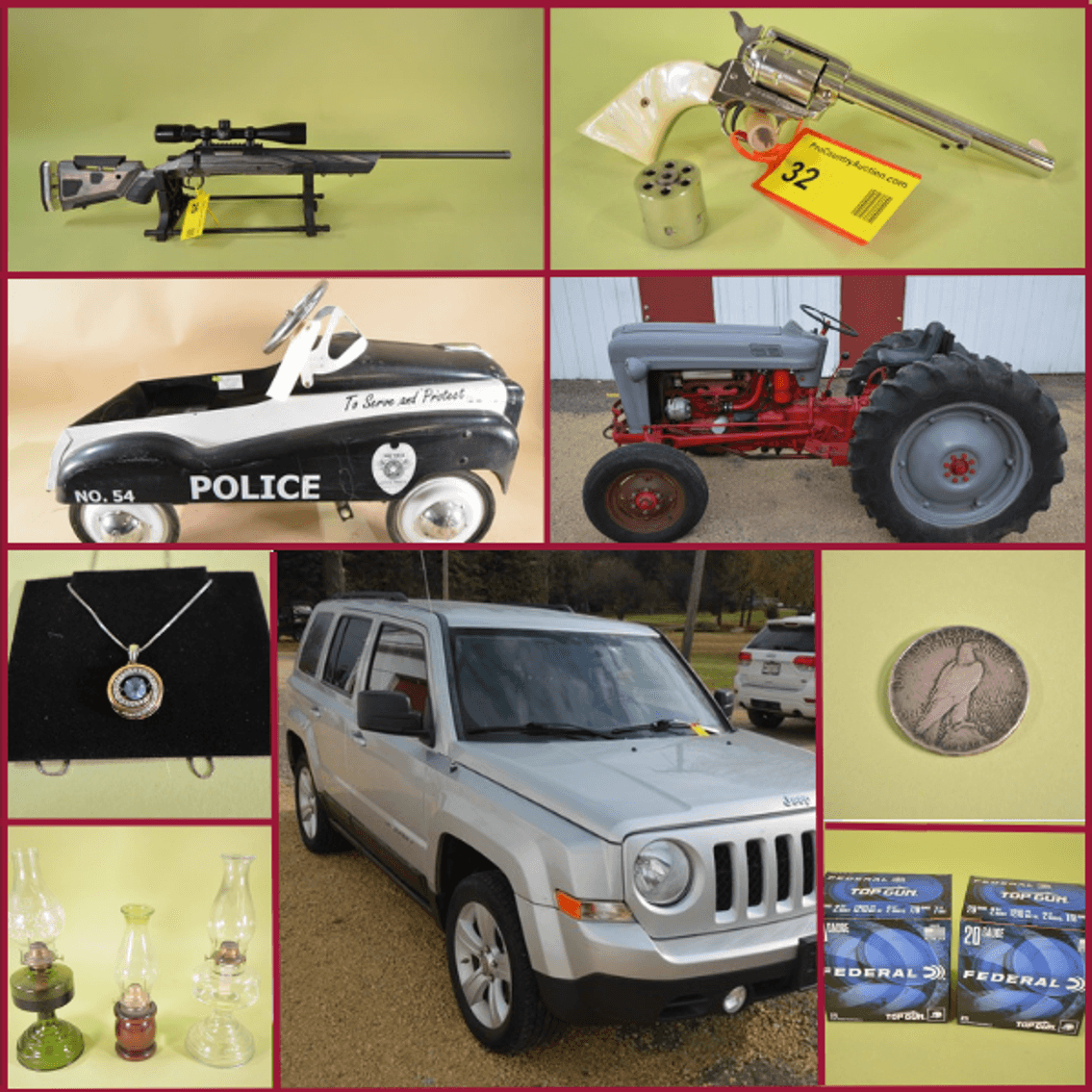 Image for JEEP PATRIOT, FORD TRACTORS, FIREARMS, AMMO, TOOLS AND MORE! - Mondovi, WI