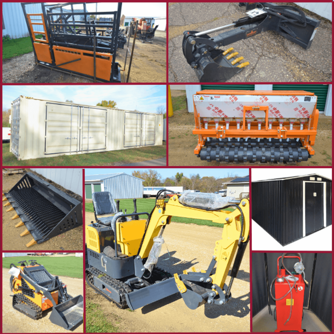 Image for 40' CONTAINER, MINI EXCAVATOR, SKID STEER LOADERS, TOOLS AND MORE! - Mondovi, WI