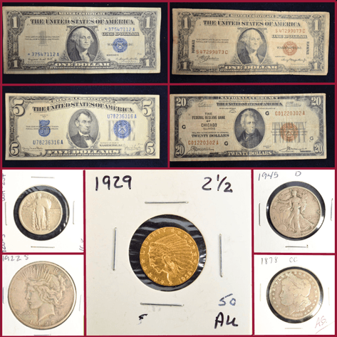 FEBRUARY SILVER AND GOLD COINS - Mondovi, WI