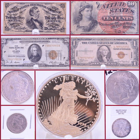 SILVER EAGLES, SILVER DOLLARS, PROOF SETS & VINTAGE U.S. NOTES - Mondovi, WI