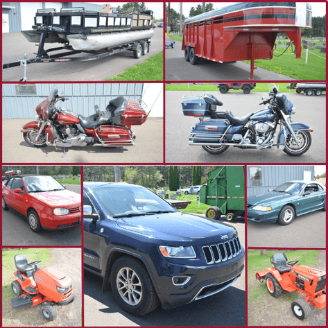 SHIPPING CONTAINERS, HARLEYS, VEHICLES, AND MUCH MORE! - Mondovi, WI