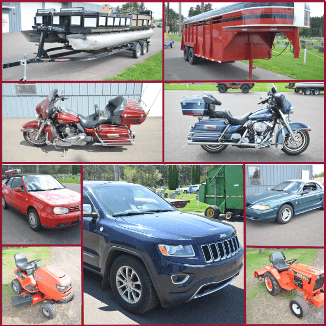 Image for HARLEYS, VEHICLES, LAWNMOWERS, AND MUCH MORE! - Mondovi, WI