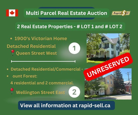 Image for UNRESERVED - Multi Parcel Real Estate Auction - Mount Forest