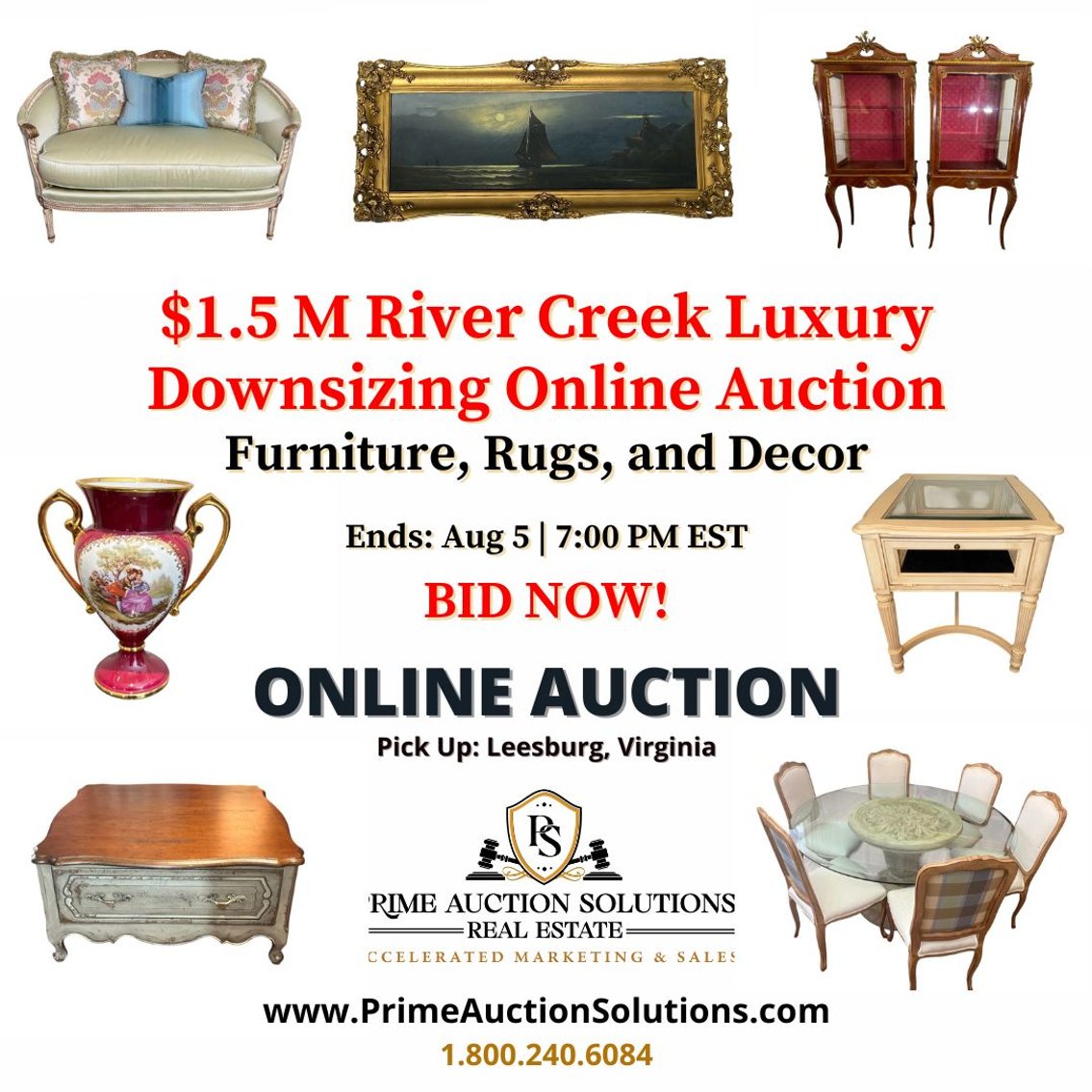Image for $1.5 M River Creek Luxury Downsizing Online Auction