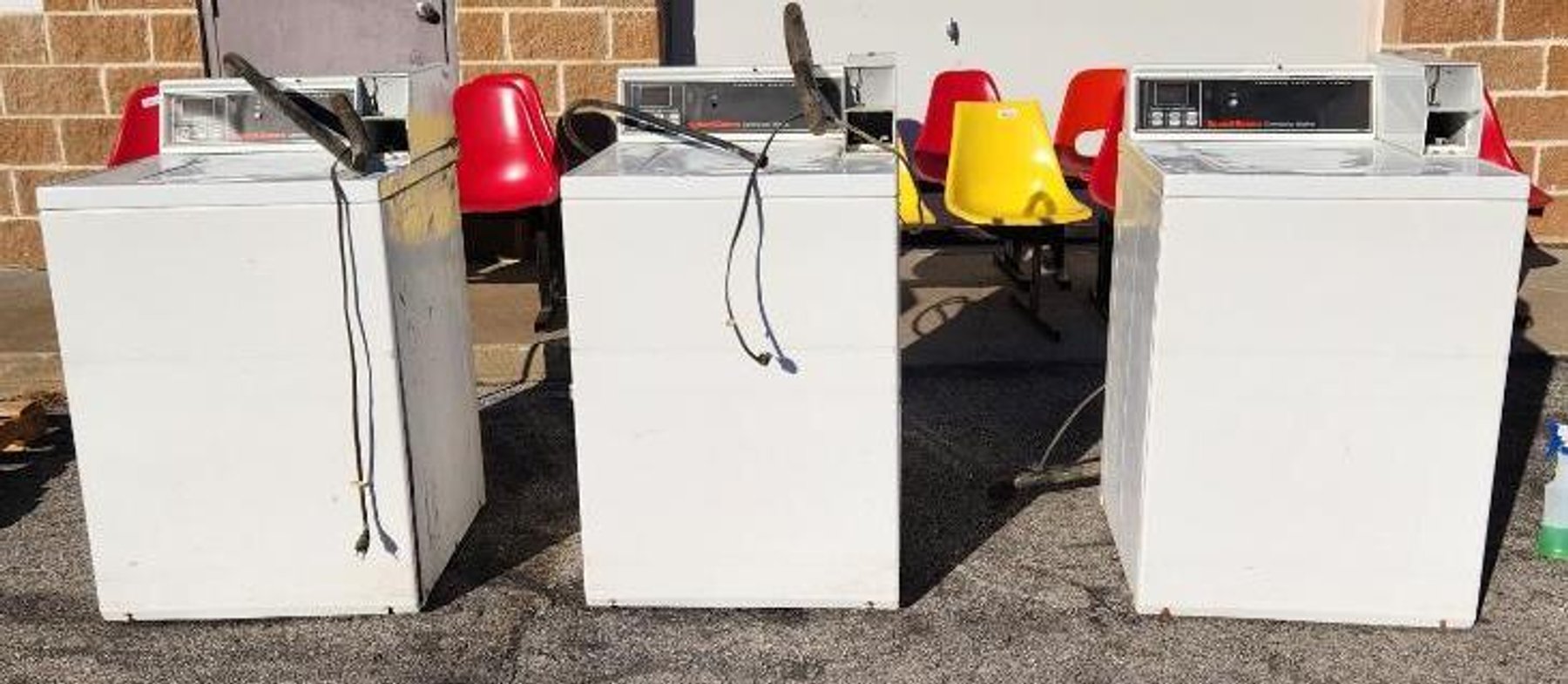 Image for Work Tables, Break Room Furniture, Laundromat Folding Tables, Seating, Commercial Washers