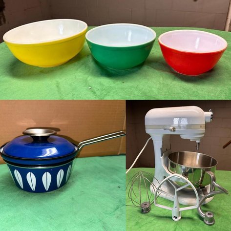 Image for Vintage Kitchenwares, Cookware, Costume Jewelry Estate