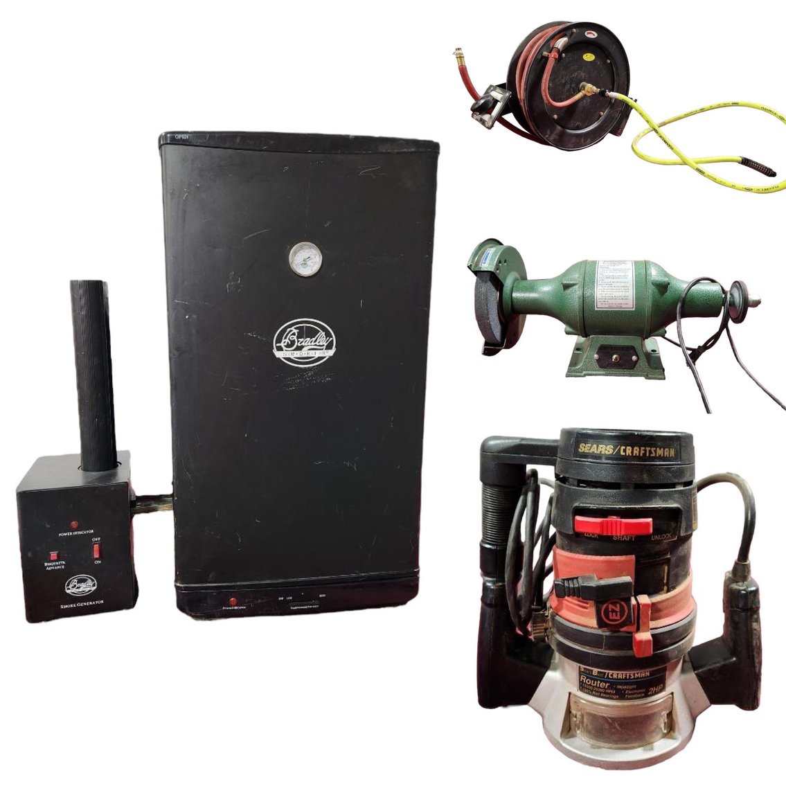 Image for Mondern & Vintage Tools, Antiques - Omaha, Nebr. Grizzy Tools, Woodworking Tools, Antique Tools, Early Americana Tradesman's Antiques, Tools, Etc, Some Vintage Toys, Antiques, BBQ Smoker and More