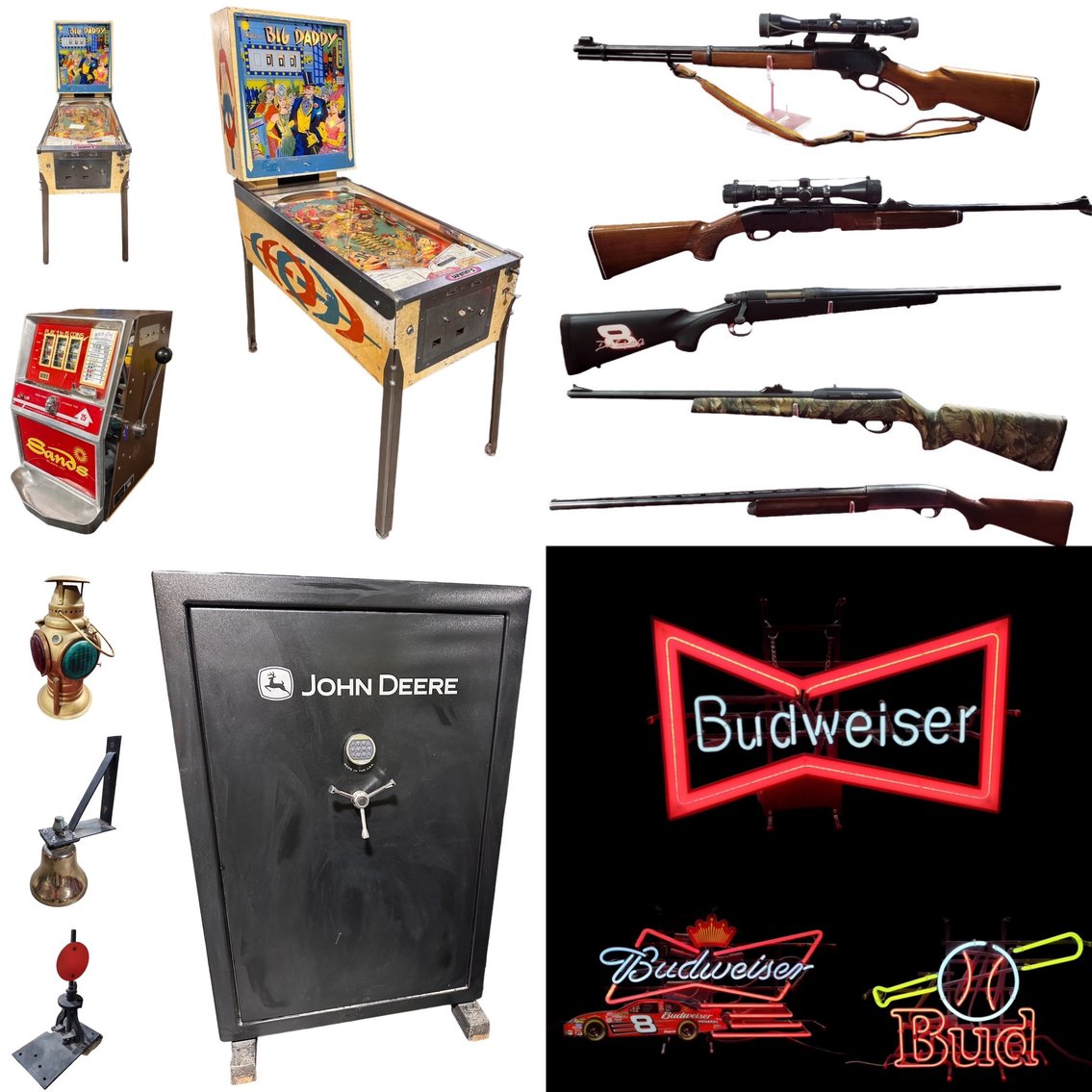 Image for Firearms, Antique Railroad & UP Railroad Memorabilia, Vintage Coin-Ops, NASCAR, and More