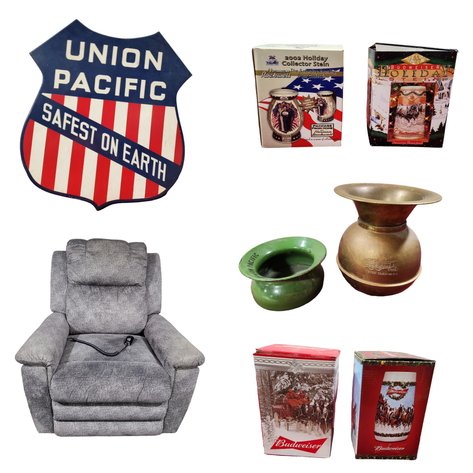 Image for Firearms, Antique Railroad & UP Railroad Memorabilia, Vintage Coin-Ops, NASCAR, and More