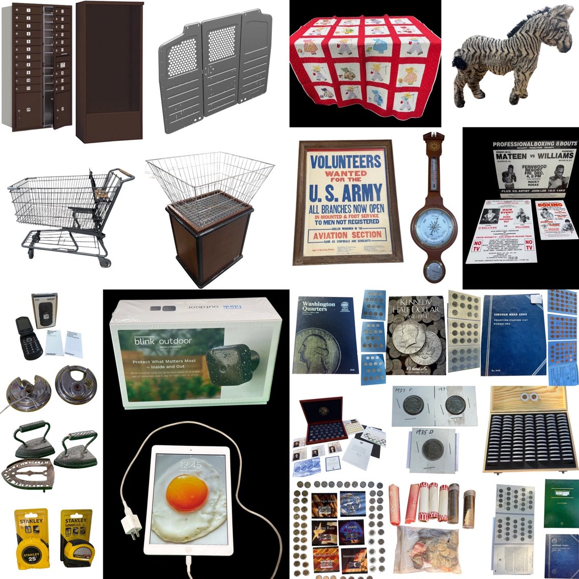 Image for Coin Collection, 20-Unit Mailboxes, Antiques, Tools, Ammo, Tactical & Household Weekly Auction