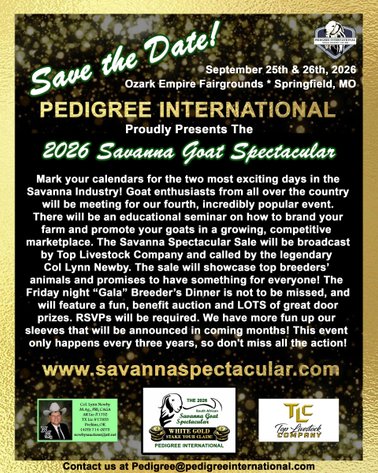 Image for 2026 | Savanna Spectacular Sale