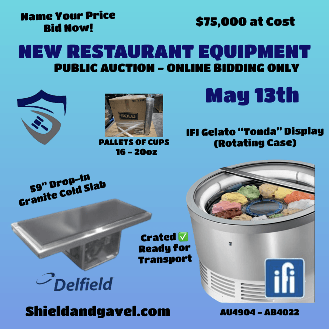 Image for (NEW) GELATO / RESTAURANT EQUIPMENT - DORAL, FL