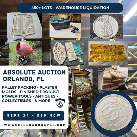 Image for ABSOLUTE AUCTION - TOOLS, ANTIQUES, PALLET RACKING, FINISHED PRODUCT & MORE