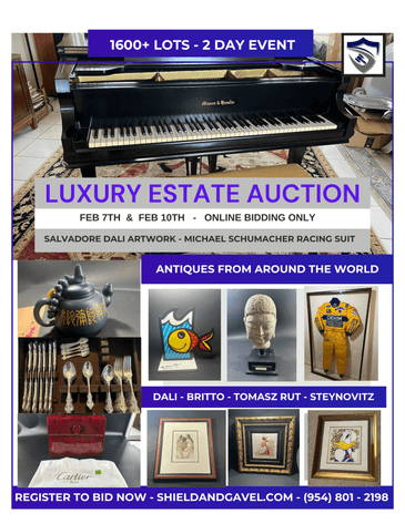Image for (DAY 1) LUXURY ESTATE - ANTIQUES, DALI', PIANO, COLLECTIBLES - ABSOLUTE