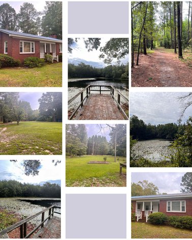 Image for 43 acres in Harnett County with a brick home in an onsite live /online / simulcast auction event!