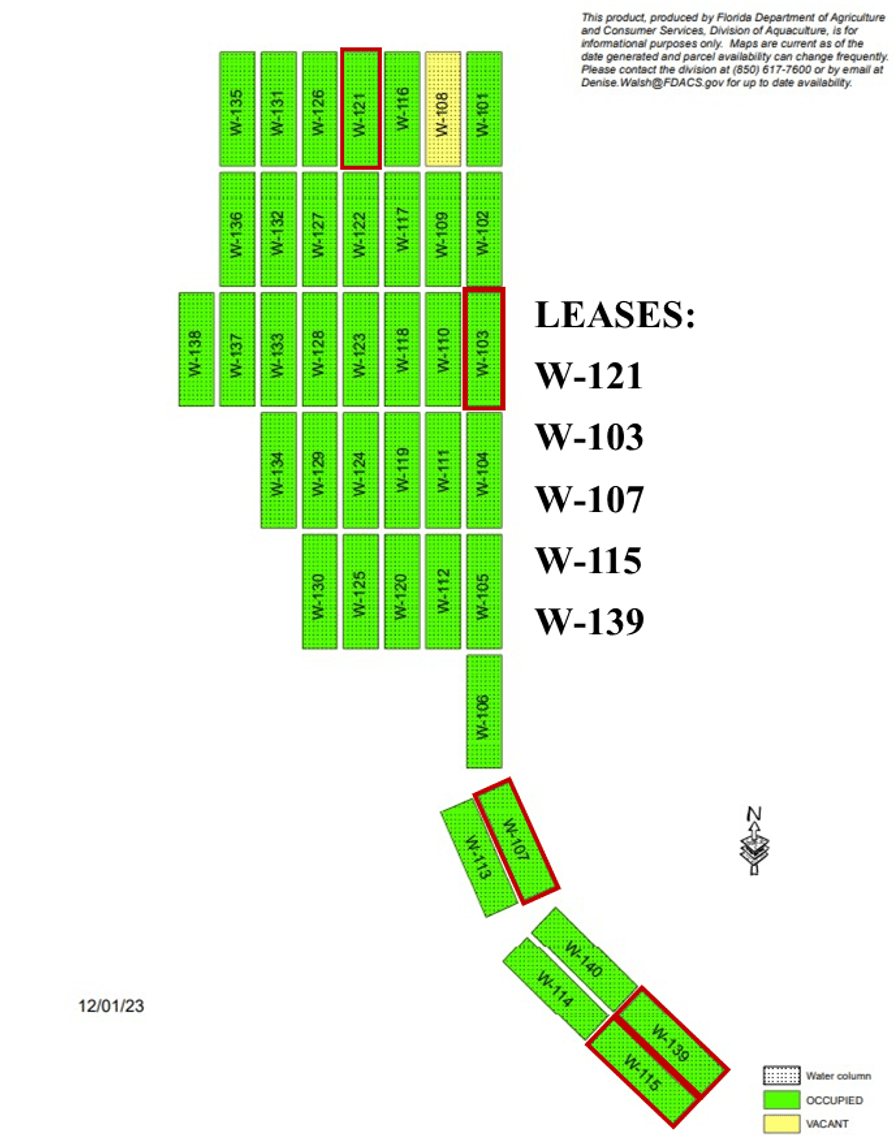 Image for 5 Aquaculture Oyster Leases in Oyster Bay, Florida