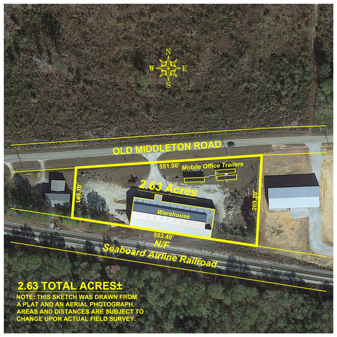 Image for Old Middelton Rd 22,221+/- Sq Ft Warehouse and Overhead Cranes - 2.63+/- Acre Commercial Property with Rail Access