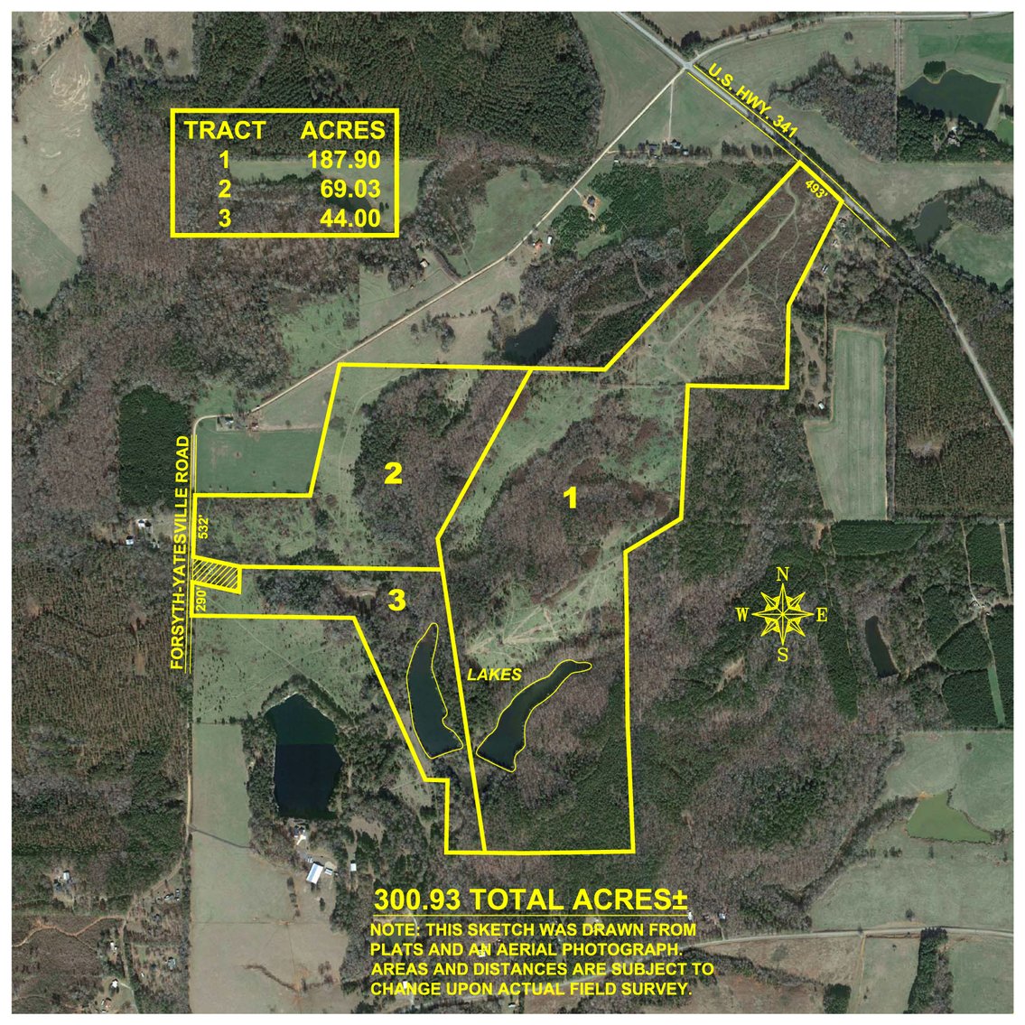 Image for 300.93+/- Acres - Rock Quarry Ridge - Sportsman’s Paradise w/ Beautiful Lakes & Homesite Potential - Offered Divided & As a Whole