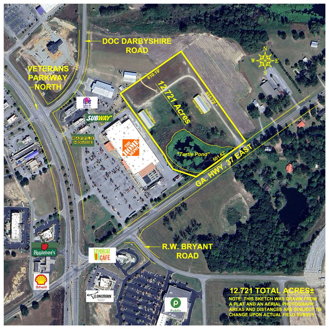 Image for Excellent Commercial Investment Opportunity - 12.72 +/- Acres – Zoned M-2, Class C-4 Commercial in Colquitt County, Georgia