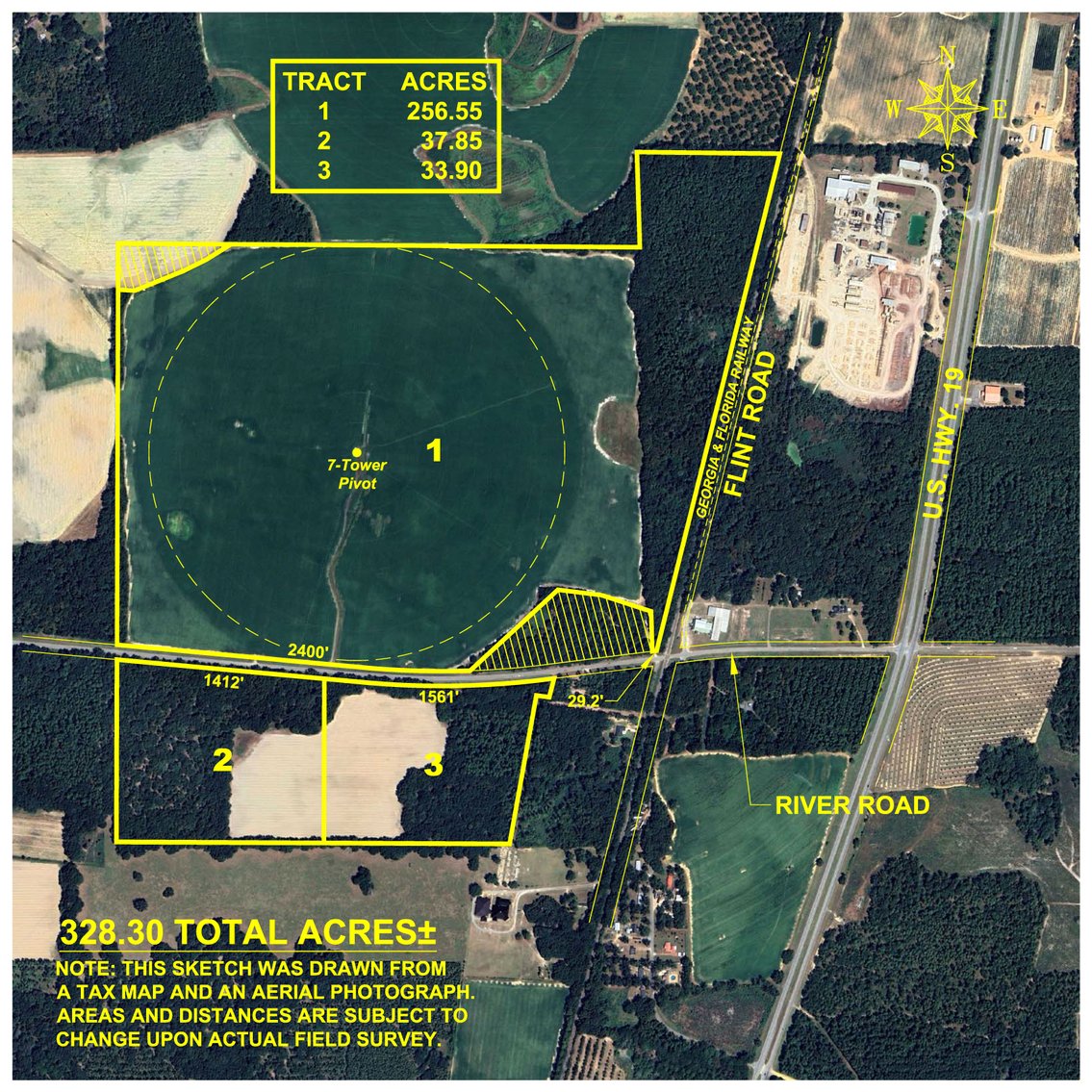 Image for The Cochran Farm - 328+/- Total Acres - Irrigated Row Crop Farm - Beautiful Pine & Hardwoods