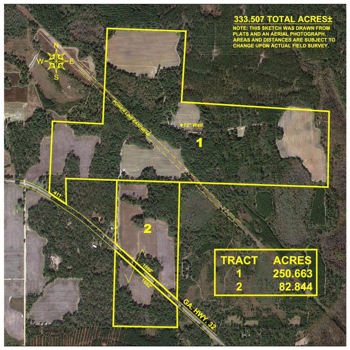 Image for Gregory Tract - Tison Estate - 333±  Total Acres - Premium Recreational Tract w/ Row Crop Farmland - Borders Aultman Forest - Offered in Two Tracts