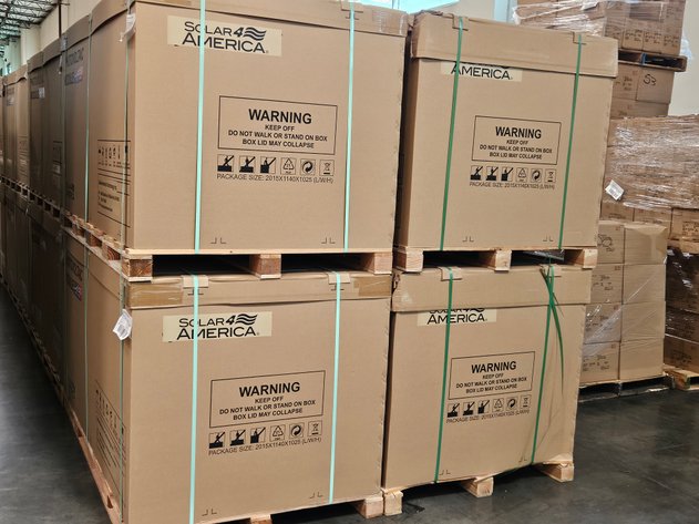 Image for Chino, CA: Auction of New Solar Panels By Order of Warehouse to Satisfy Storage Lien