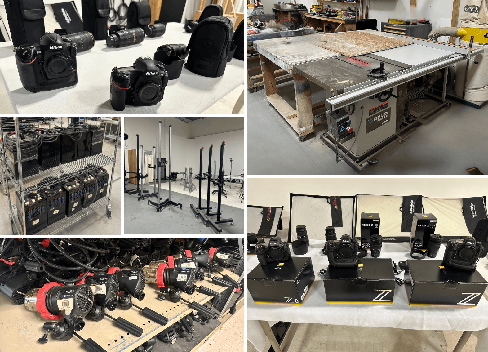 Image for Tucker (Atlanta), GA: Studio Photography Equipment, Woodworking Shop & Props of Former Commercial Ad Agency Studio