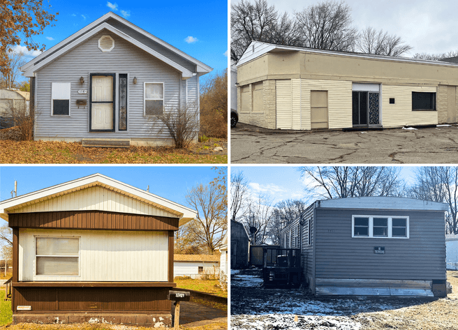 Image for IL: 2,730±SF Commercial Retail Building in Decatur & 3 Residential Homes in Havana & Galesburg (Macon, Mason & Knox County)