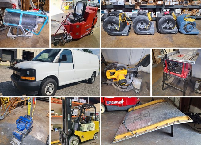 Image for Richmond, VA: Work Vans, Forklifts, Trailers and Flooring Tools