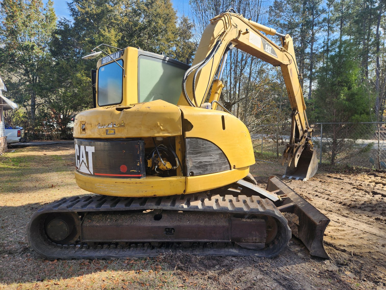 Image for North Charleston, SC: CAT 308C CR Excavator & Ford F-750 Chipper Truck
