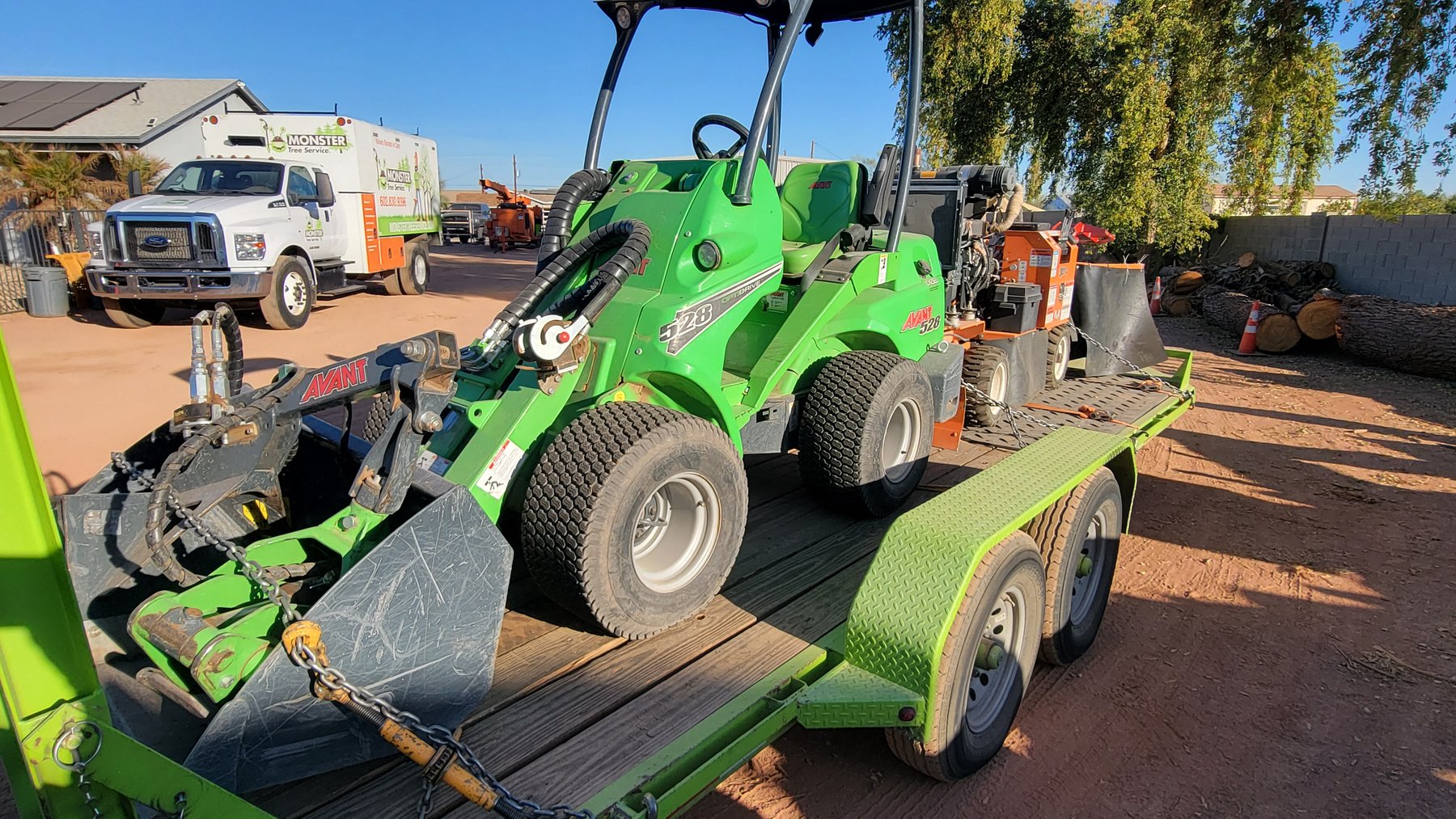 Image for Phoenix, AZ: 2022 F750 Chip Truck, Loader, Stump Grinder, 2022 TOYOTA Corolla