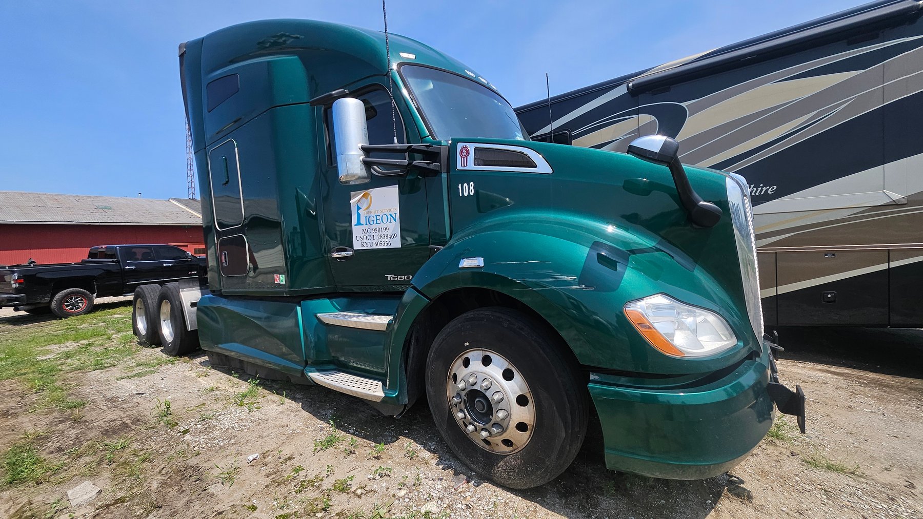 Image for IN, KY, AZ: Late-Model Kenworth & Freightliner Sleeper Trucks of Green Step Freight, Inc.