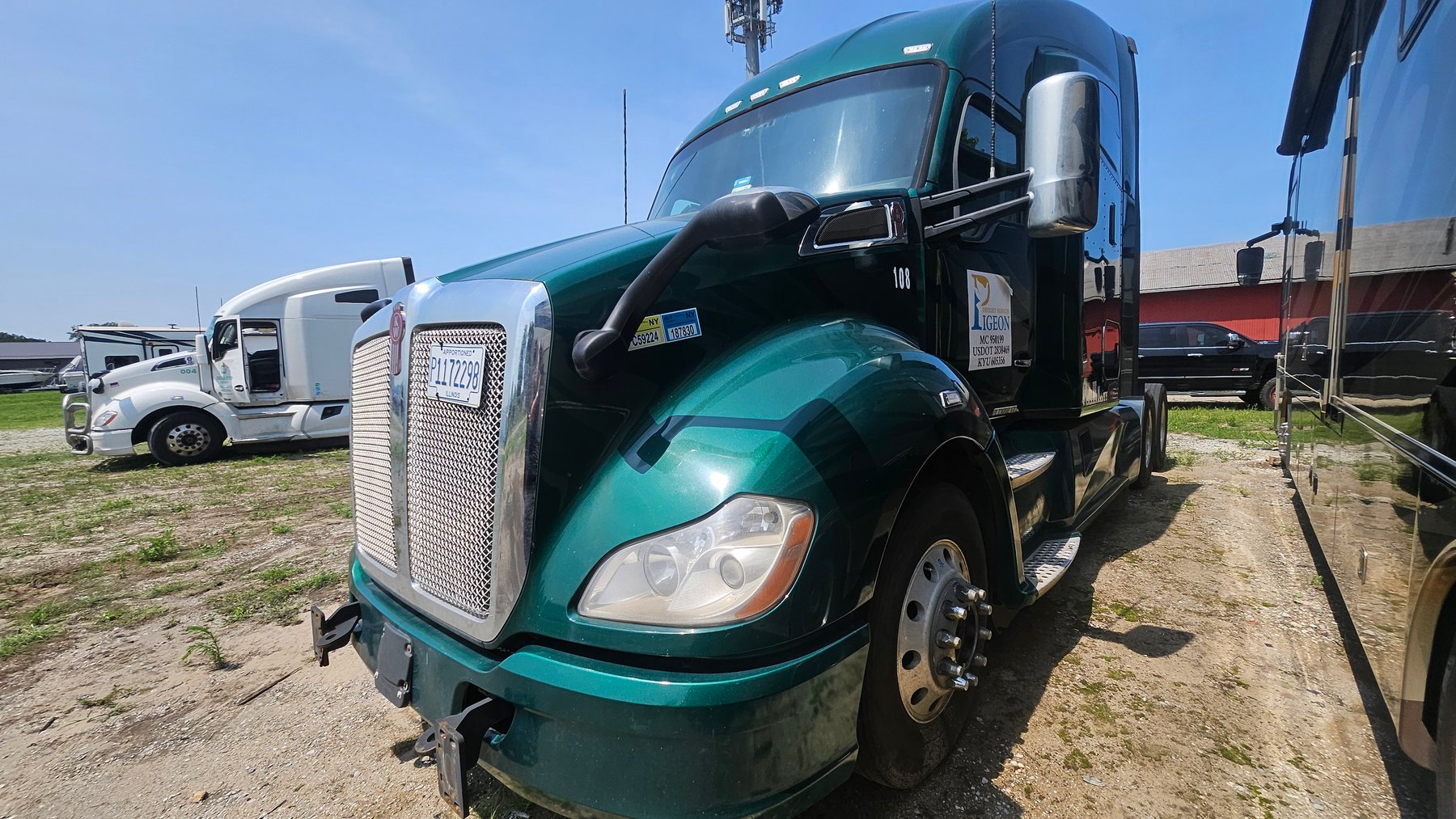 Image for IN, KY, AZ: Late-Model Kenworth & Freightliner Sleeper Trucks of Green Step Freight, Inc.