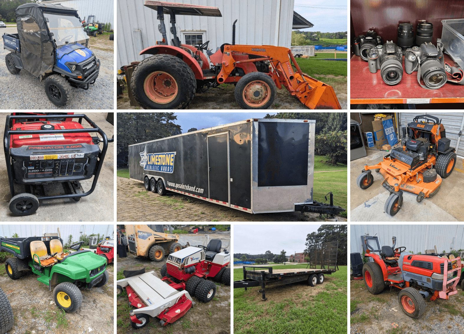 Image for Gaffney, SC: Machines and Equipment of College Campus Maintenance Facility