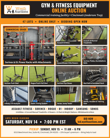 Image for Cincinnati Gym & Fitness Equipment Online Auction Nov 14th