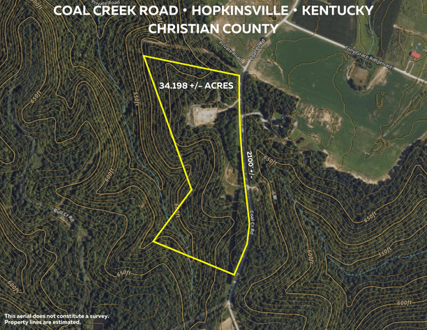Image for 34.198 +/- Acres・Coal Creek Road・Hopkinsville・KY