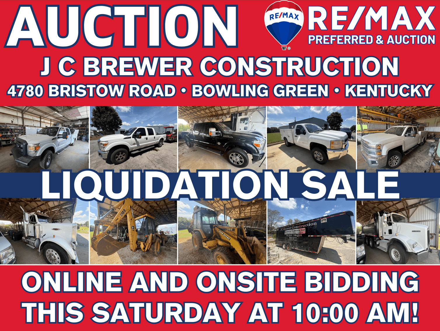 Image for J C Brewer Construction Liquidation Sale