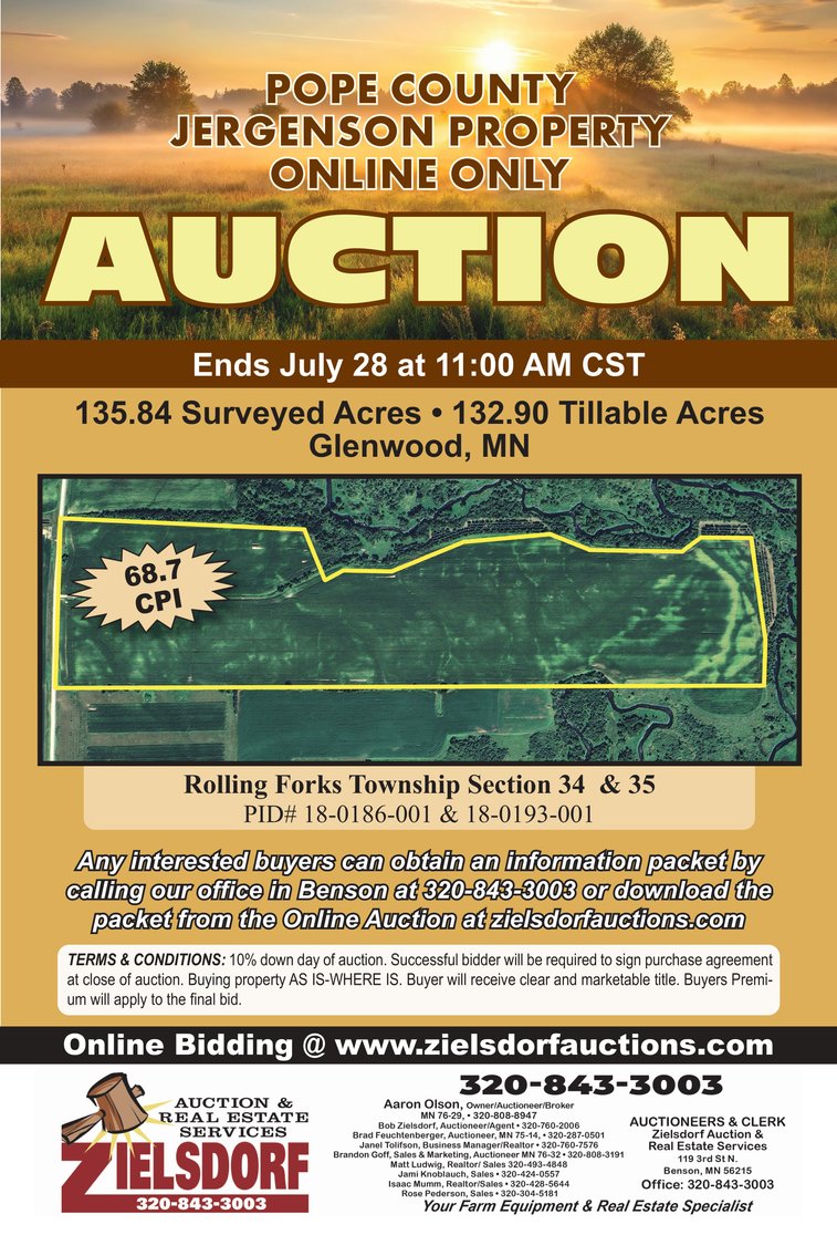 Image for Pope County - Brian & Laura Jergenson Land Auction