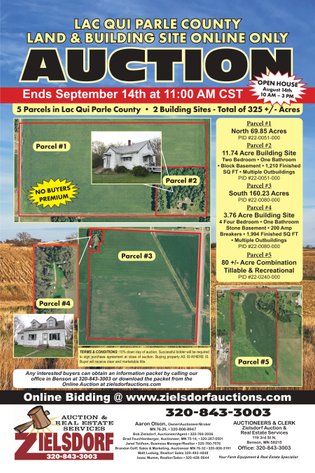 Image for Lac Qui Parle County Land & Building Site Online Only Auction