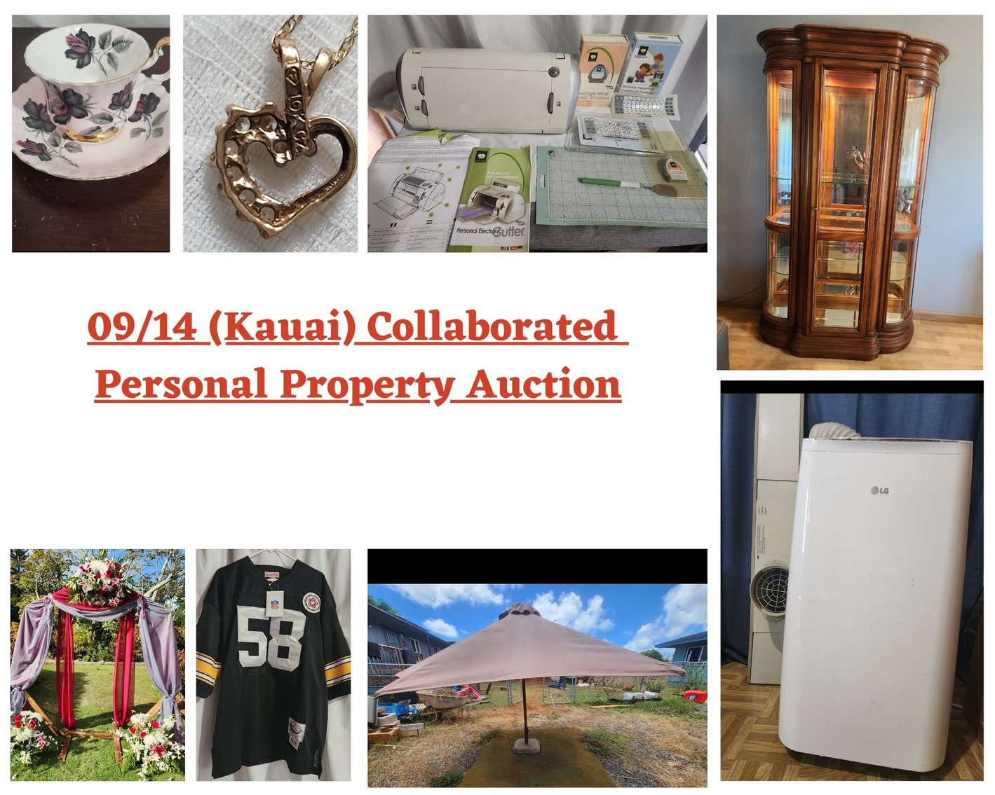 Image for 09/14 Anahola (Kauai) Collaborated Personal Property Auction