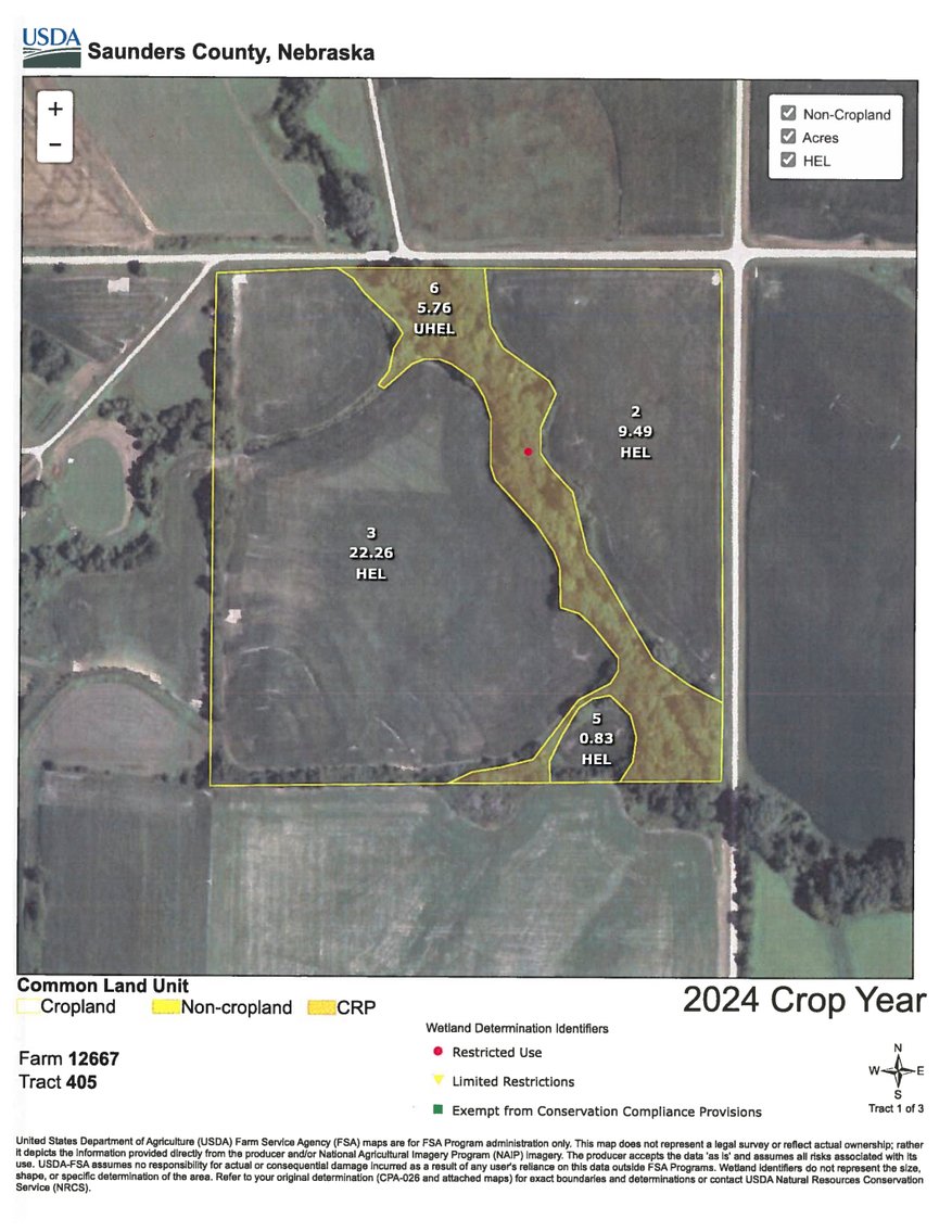 Image for Top Producing West Central Saunders County Farmland No Reserve Estate Auction