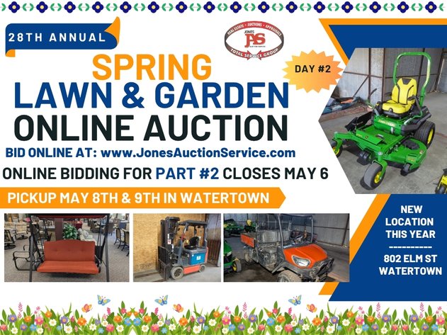 Image for Day 2 - 28th Annual Spring Lawn & Garden Online Consignment Auction