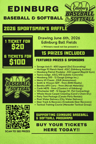Image for Edinburg Baseball Softball Sportsman's Raffle