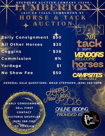 Image for Lumberton Horse and Tack Auction, January 2026